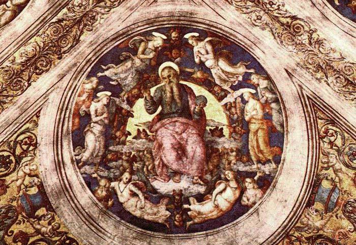 Pietro Perugino God the Creator and Angels China oil painting art